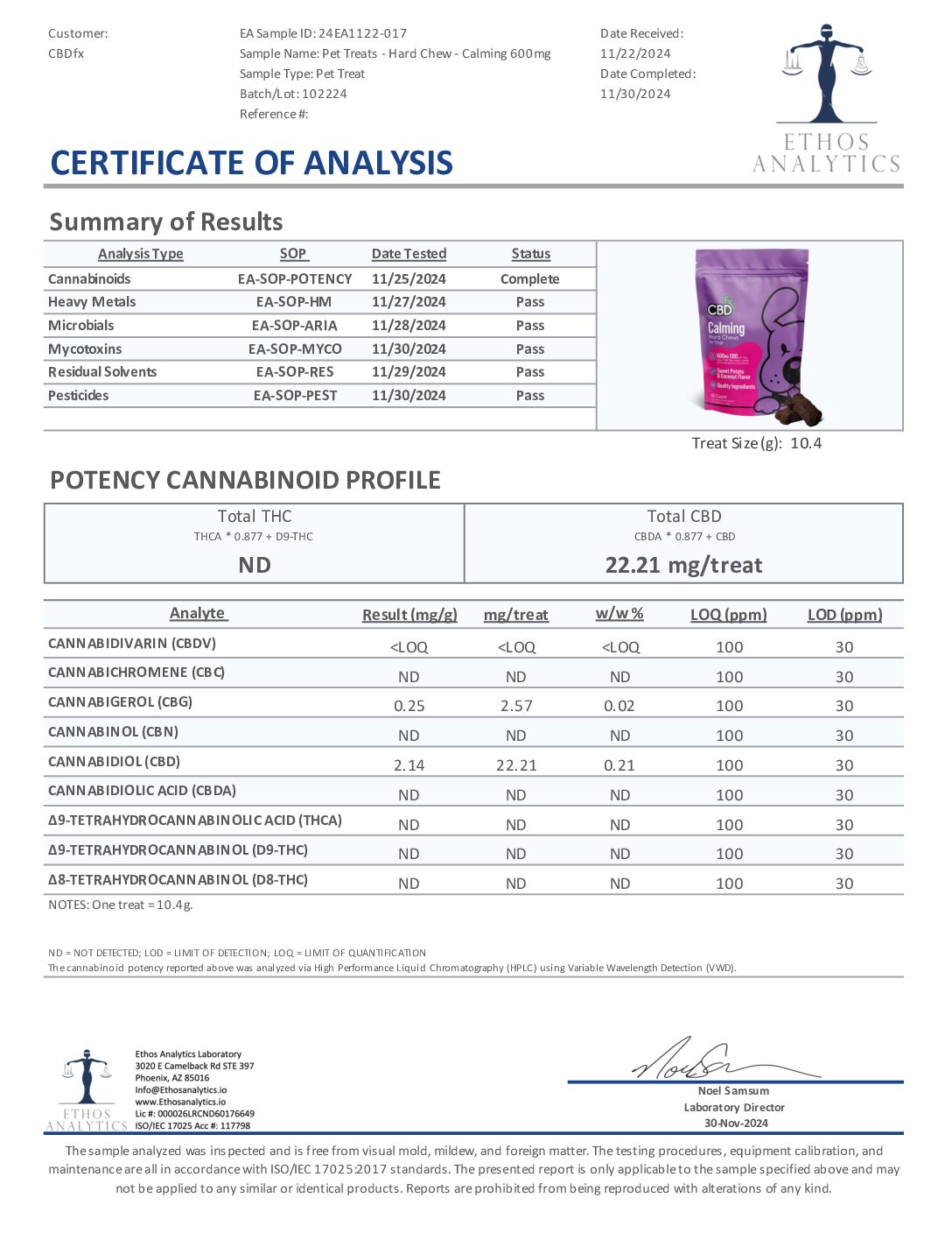 CBD Dog Treats: Soft Calming Chews 600mg