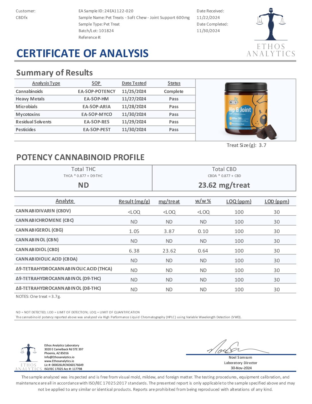 CBD Dog Treats: Soft Hip & Joint Chews
